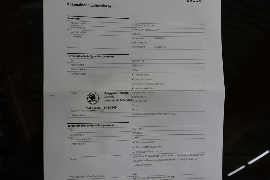 Skoda Kodiaq vaihtoauto