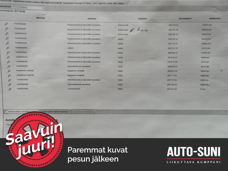 Volkswagen Transporter vaihtoauto