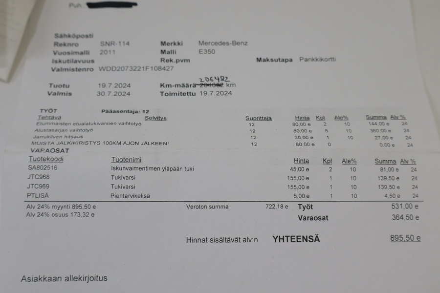 Mercedes-Benz E vaihtoauto