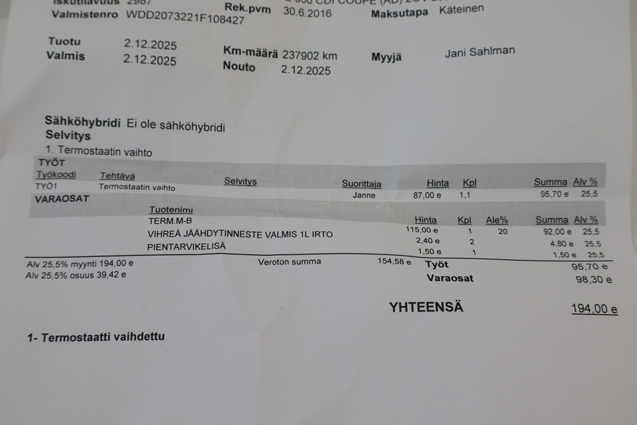 Mercedes-Benz E vaihtoauto