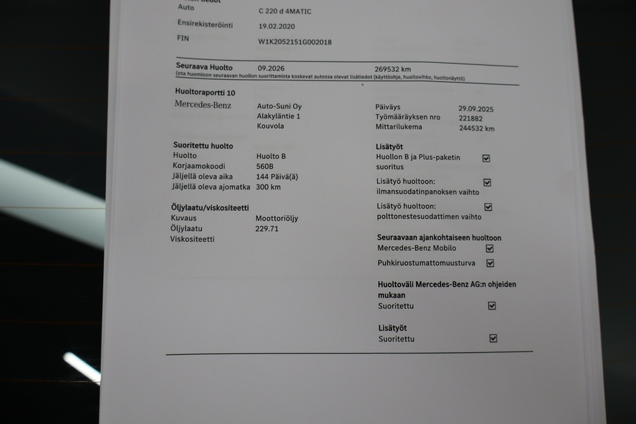 Mercedes-Benz C vaihtoauto