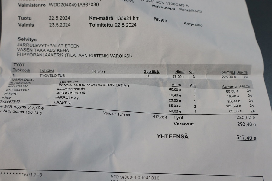 Mercedes-Benz C vaihtoauto