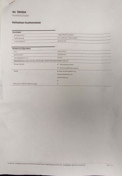 Skoda Octavia vaihtoauto