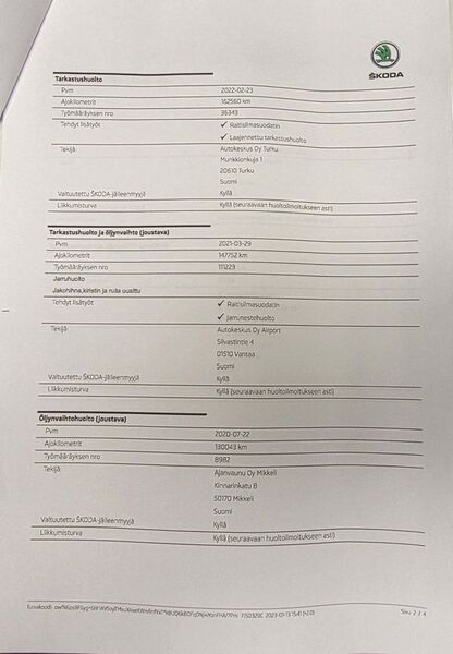 Skoda Octavia vaihtoauto