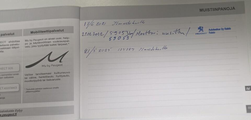 Peugeot 3008 vaihtoauto