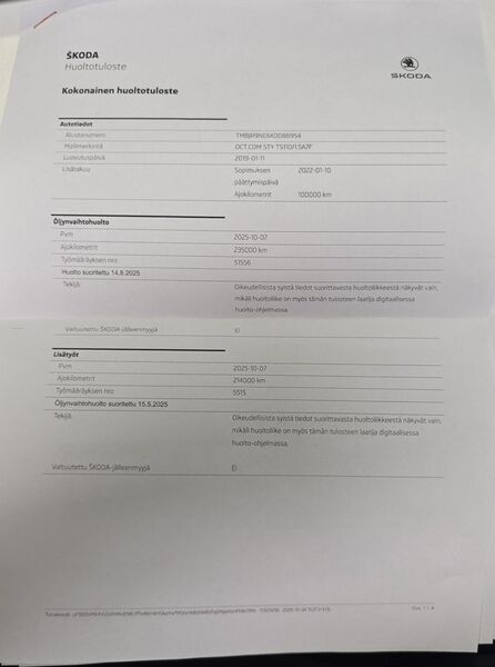 Skoda Octavia vaihtoauto