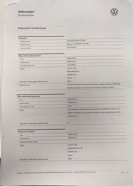 Volkswagen Golf vaihtoauto