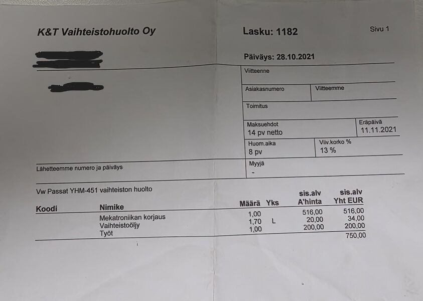 Volkswagen Passat vaihtoauto