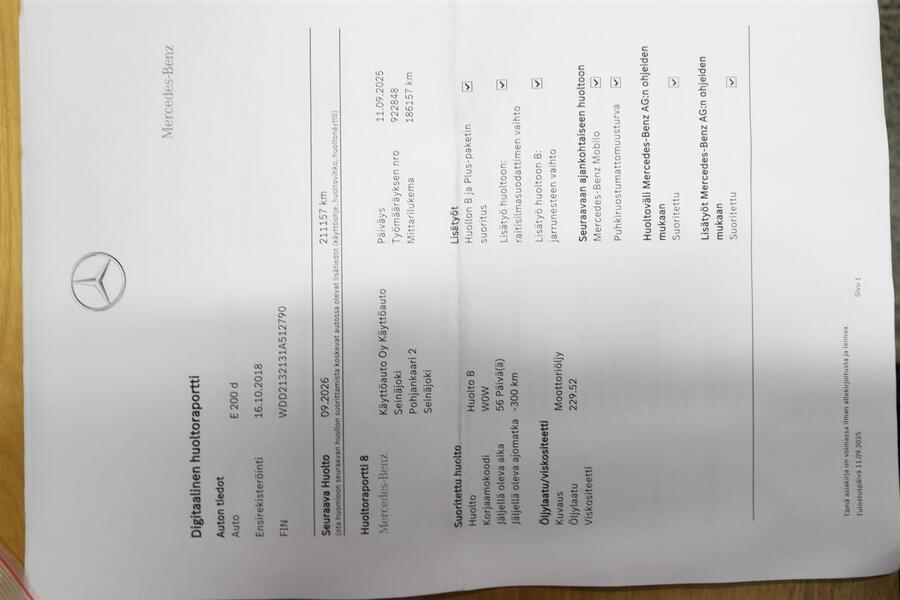 Mercedes-Benz E vaihtoauto