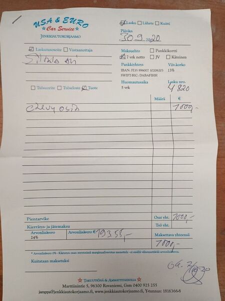 Chevrolet Silverado vaihtoauto