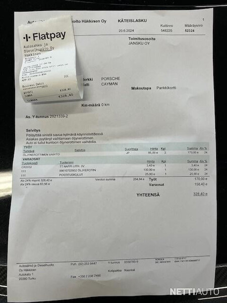 Porsche Cayman vaihtoauto