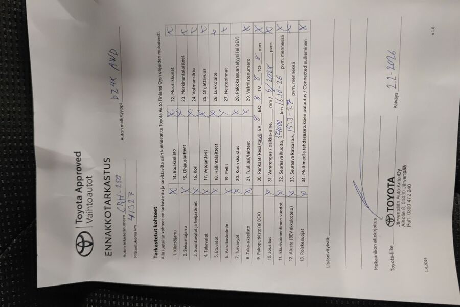 Toyota bZ4X vaihtoauto