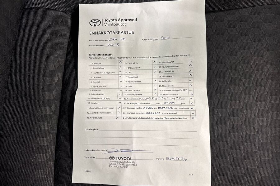 Toyota Yaris vaihtoauto