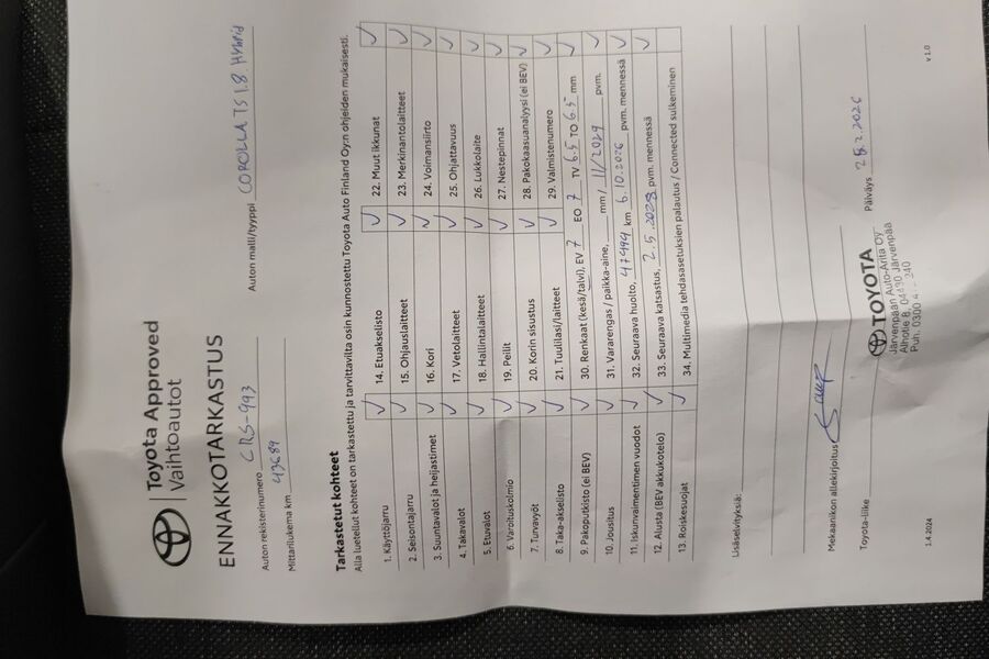 Toyota Corolla vaihtoauto