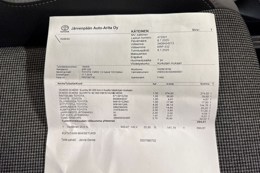 Toyota Yaris vaihtoauto