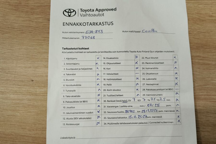 Toyota Corolla vaihtoauto