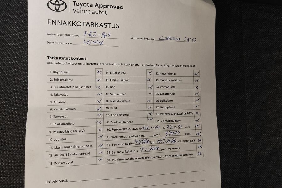 Toyota Corolla vaihtoauto