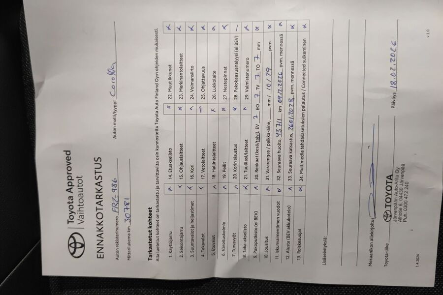 Toyota Corolla vaihtoauto