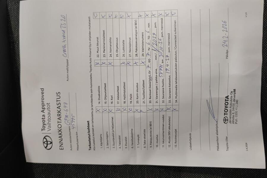 Toyota Corolla vaihtoauto