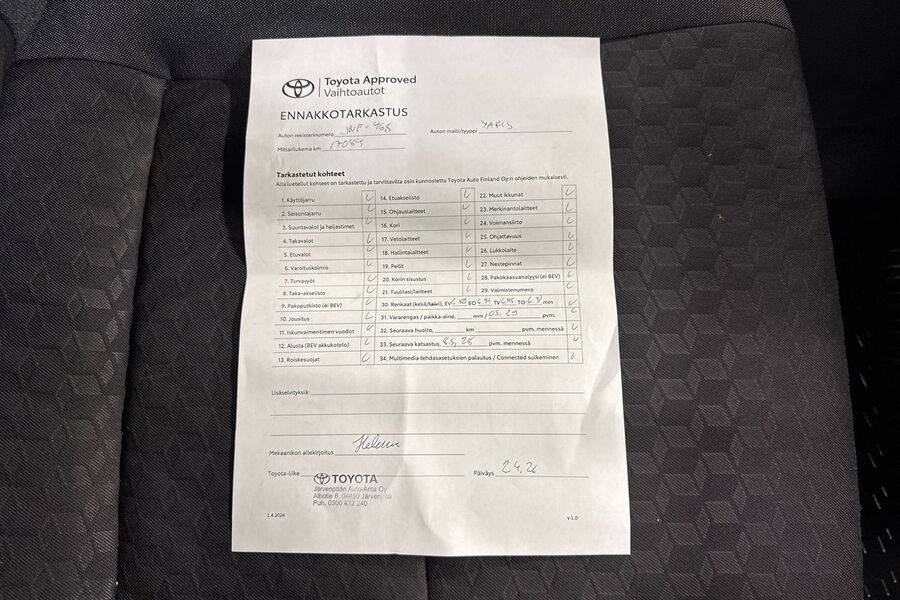 Toyota Yaris vaihtoauto