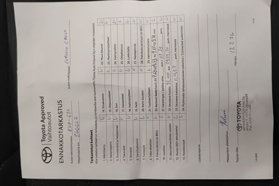 Toyota Corolla Cross vaihtoauto