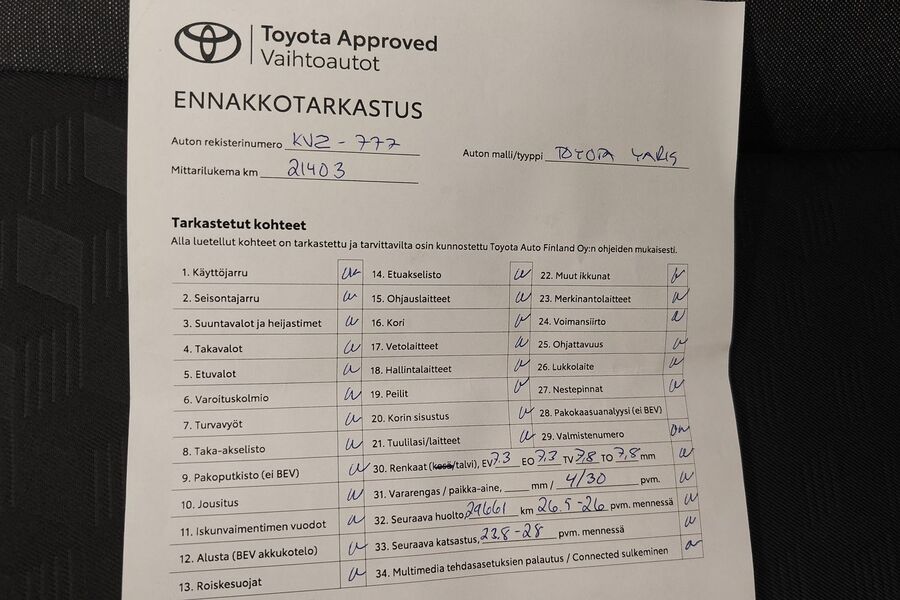 Toyota Yaris vaihtoauto