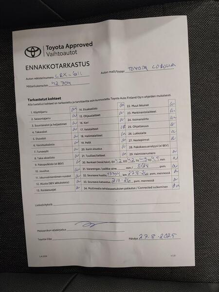 Toyota Corolla vaihtoauto