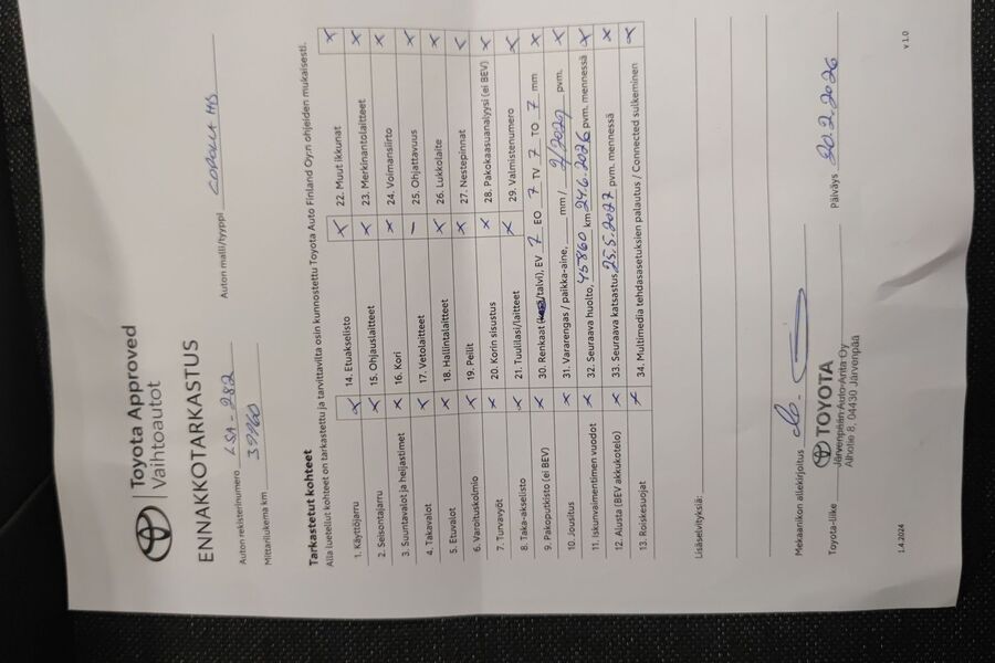 Toyota Corolla vaihtoauto