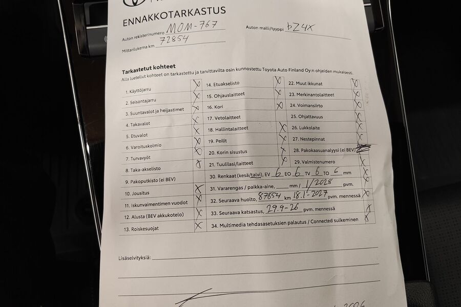 Toyota bZ4X vaihtoauto