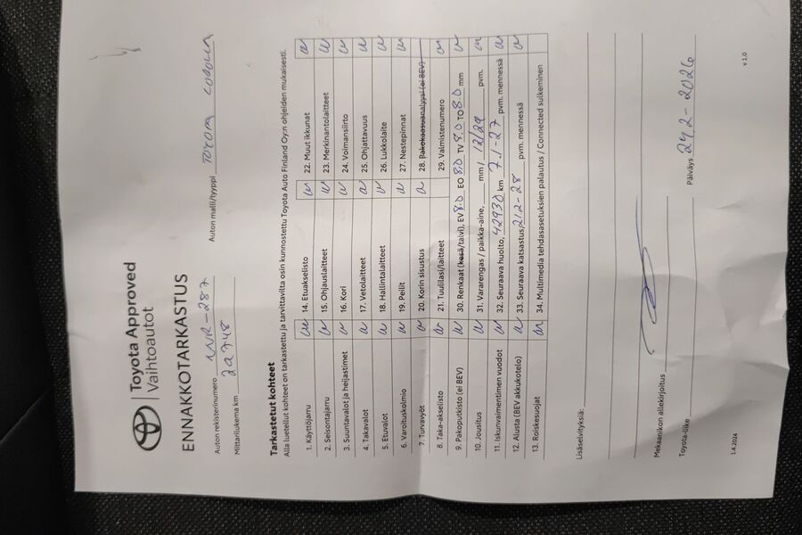 Toyota Corolla vaihtoauto