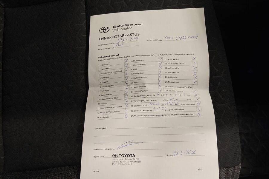 Toyota Yaris Cross vaihtoauto