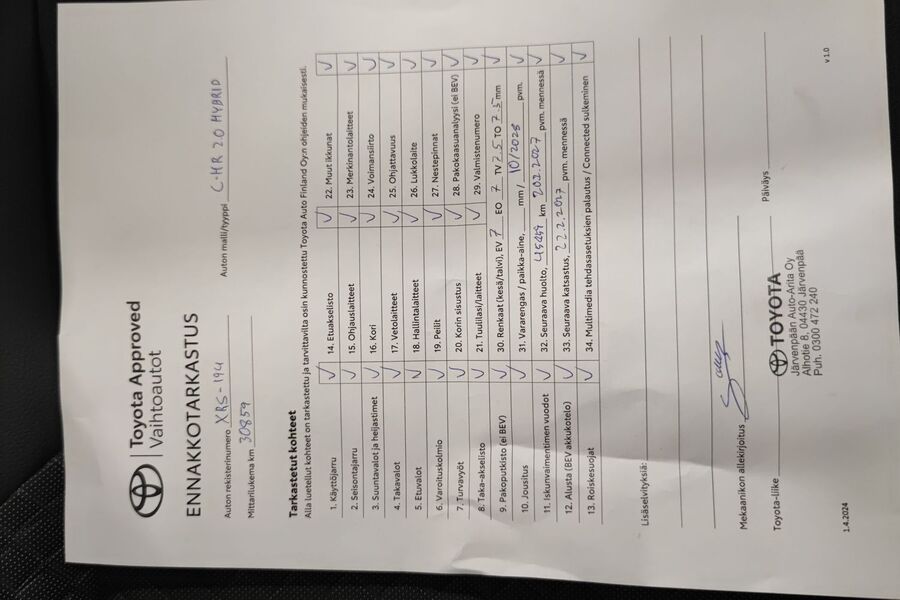 Toyota C-HR vaihtoauto