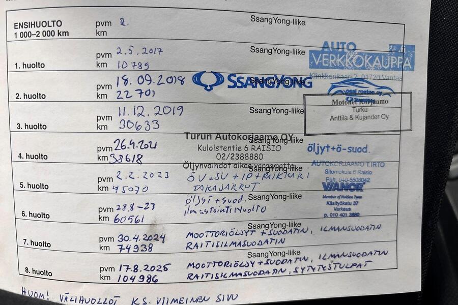 SsangYong Tivoli vaihtoauto