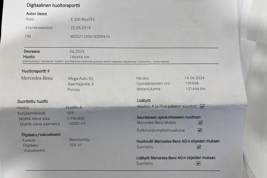 Mercedes-Benz E vaihtoauto