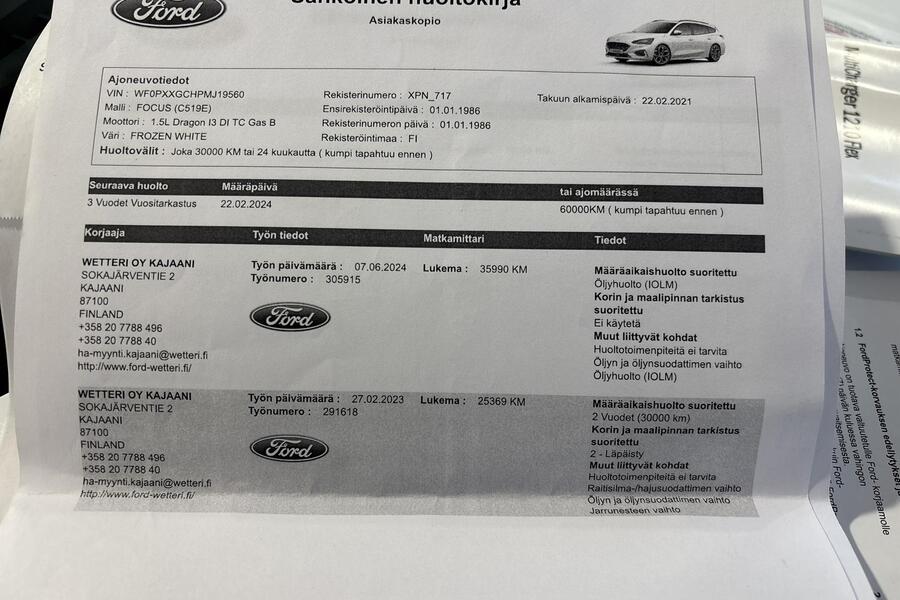 Ford Focus vaihtoauto