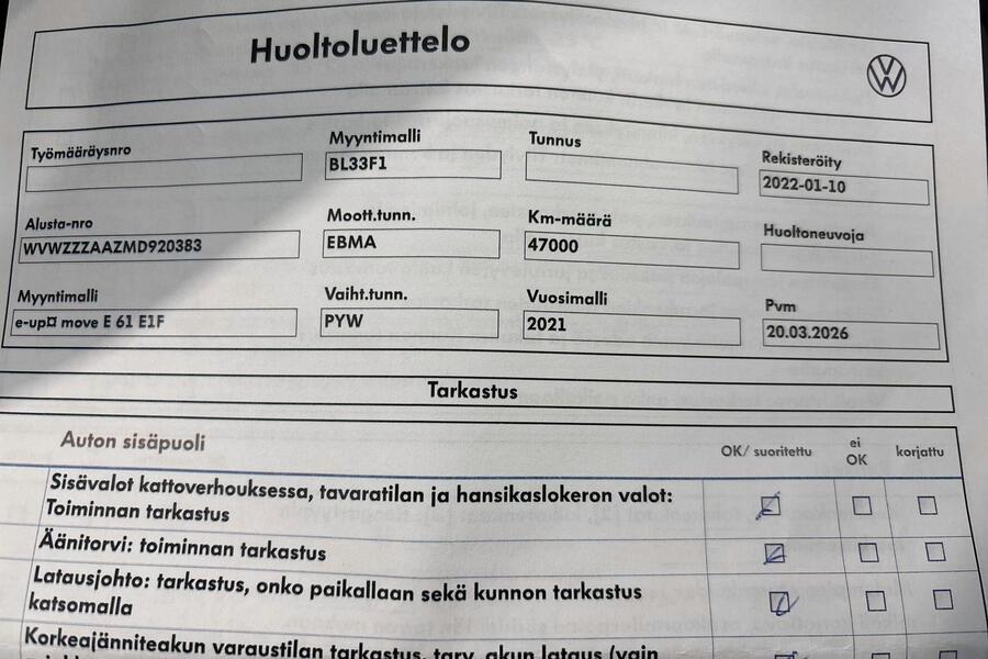 Volkswagen up! vaihtoauto
