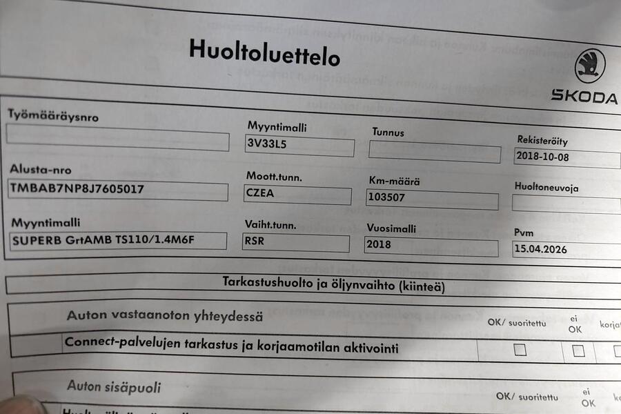 Skoda Superb vaihtoauto