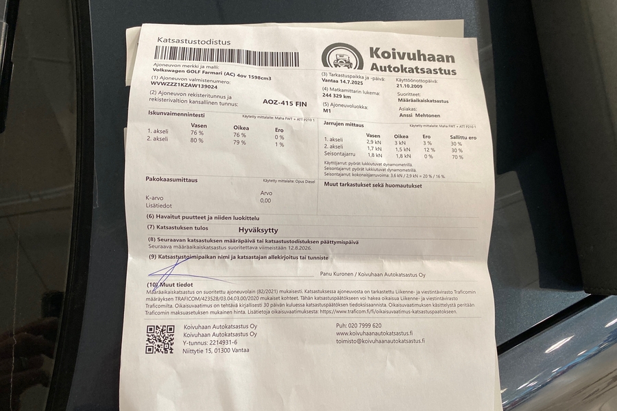 Volkswagen Golf vaihtoauto