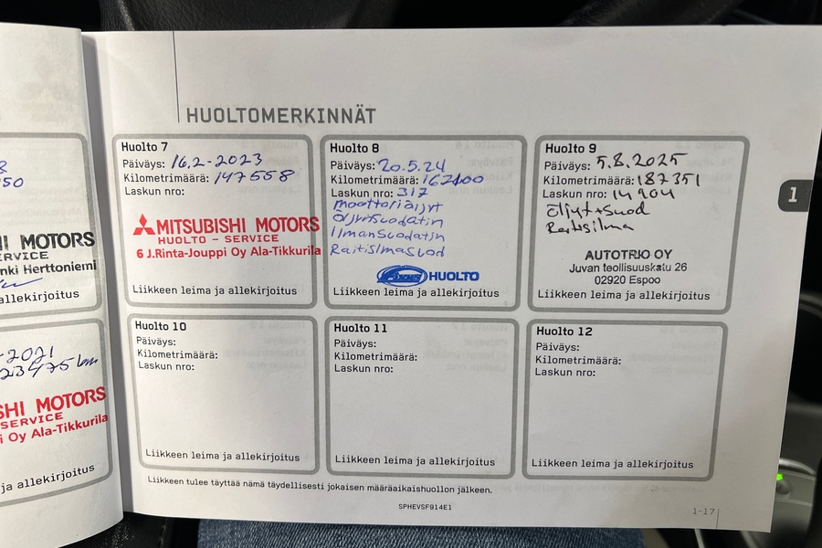 Mitsubishi Outlander PHEV vaihtoauto