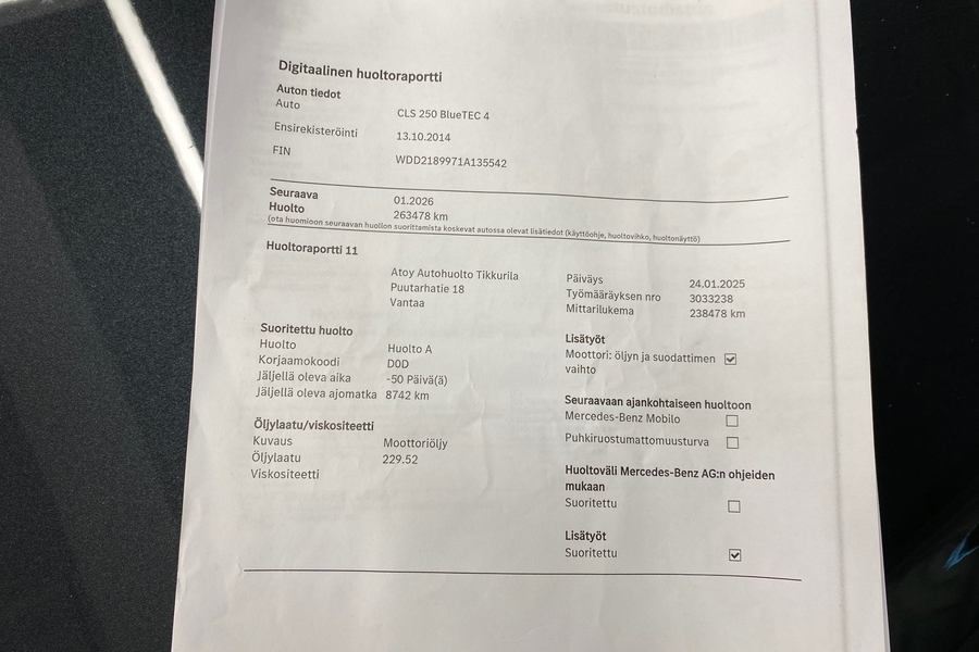 Mercedes-Benz CLS vaihtoauto