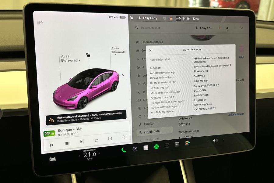 Tesla Model 3 vaihtoauto