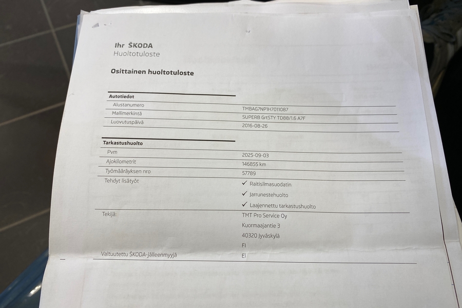 Skoda Superb vaihtoauto