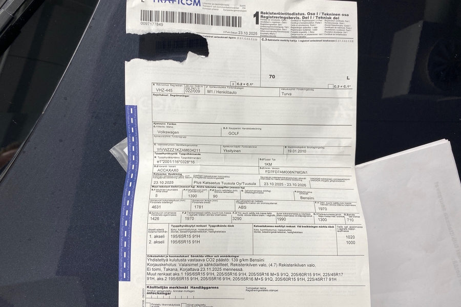 Volkswagen Golf vaihtoauto