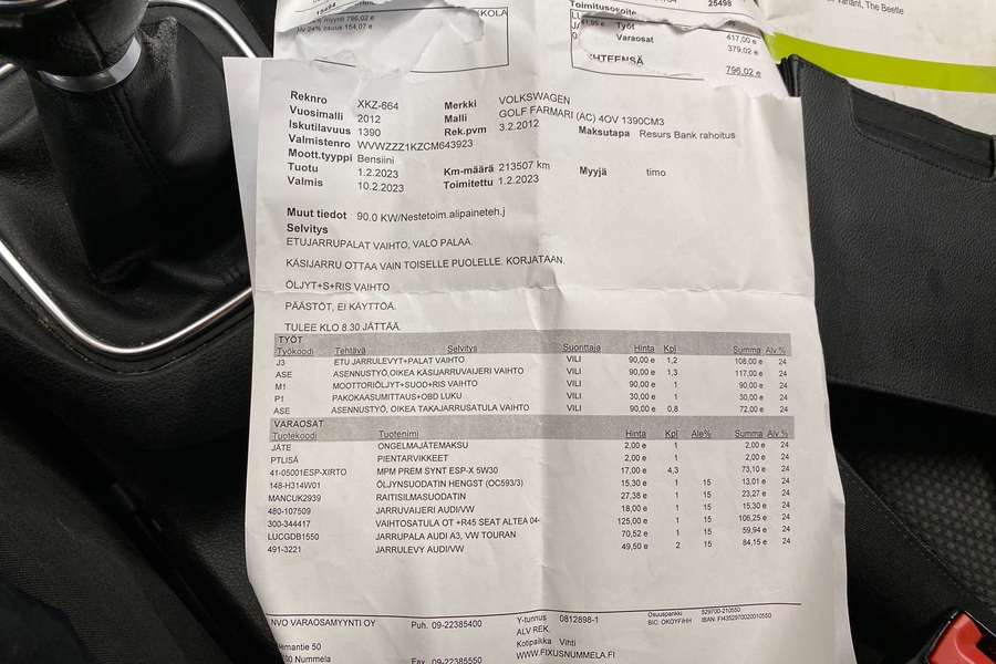 Volkswagen Golf vaihtoauto