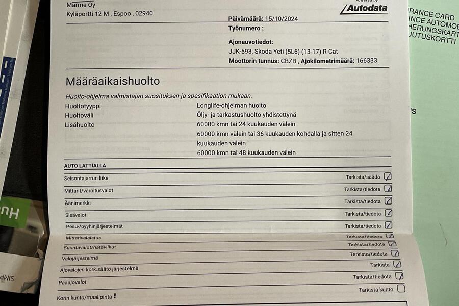 Skoda Yeti vaihtoauto