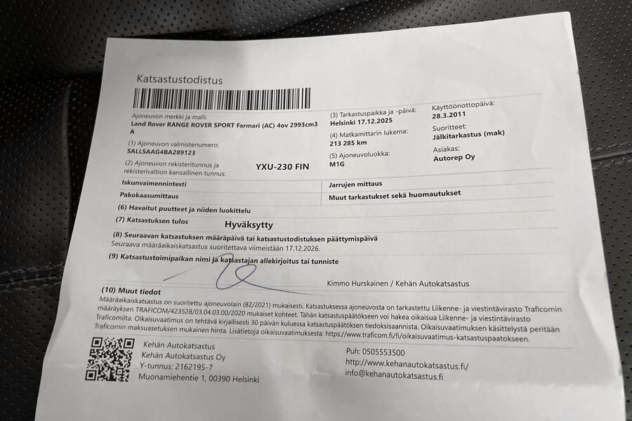 Land Rover Range Rover Sport vaihtoauto