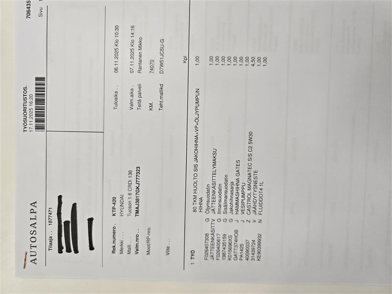 Hyundai Tucson vaihtoauto