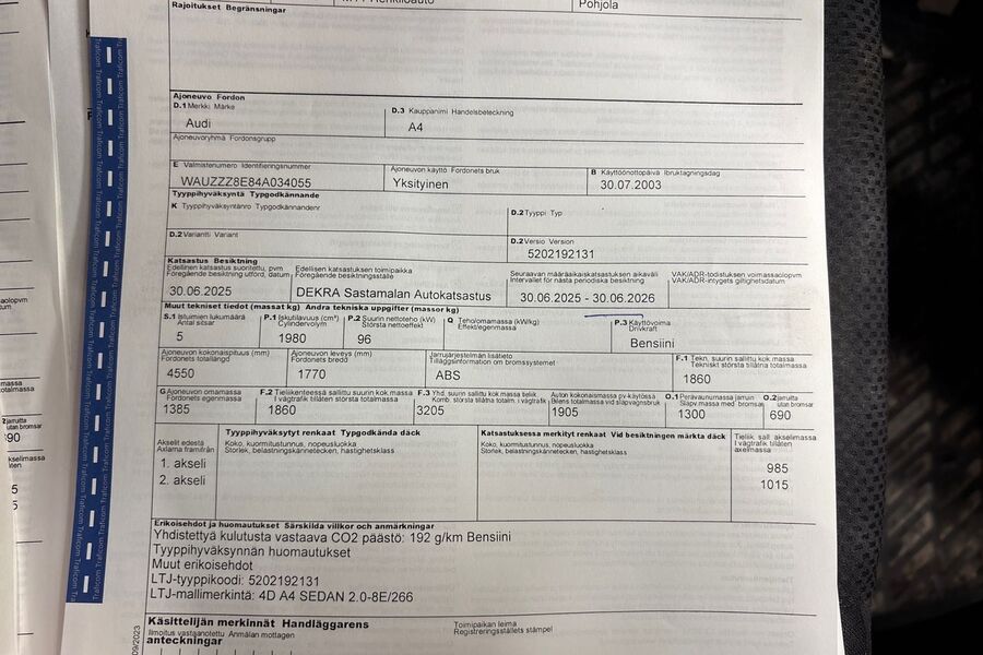 Audi A4 vaihtoauto