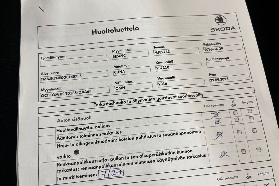 Skoda Octavia vaihtoauto