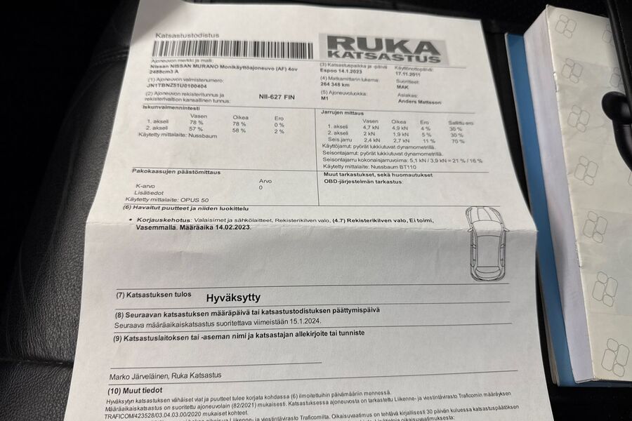 Nissan Murano vaihtoauto